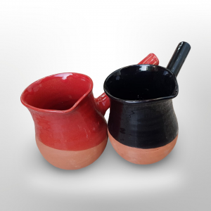 غلاية قهوة فخارية ملونة حجم وسط 10 سم